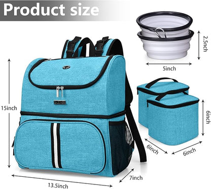 BAGLHER Pet Travel Bag, Double-Layer Pet Supplies Backpack, Pet Travel Backpack - Image 3