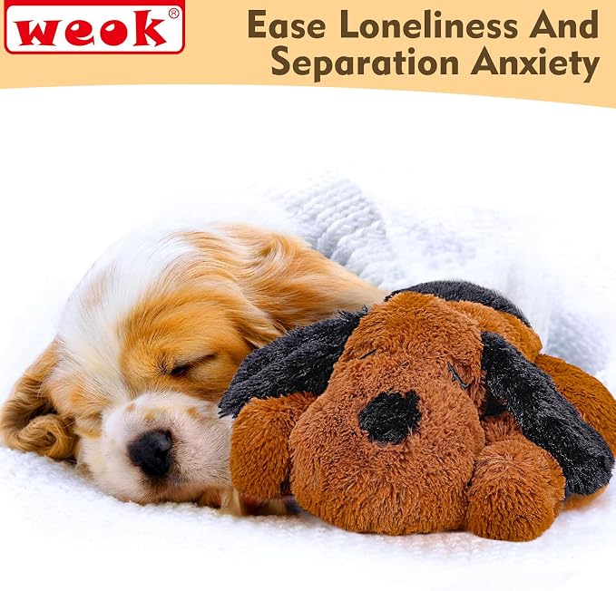 Heartbeat Puppy for Dogs, Helps for Anxiety Relief and Calming, Stuffed Animal - Image 2