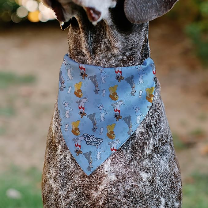 Disney Pet Bandana Disney Dogs Group Collage Paws Blues Slip On Collar Bandana - Image 5