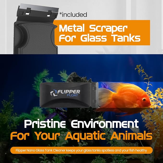 FLIPPER Float Standard Magnetic Aquarium Cleaner – 2-in-1 Flip Scrubber and - Image 4