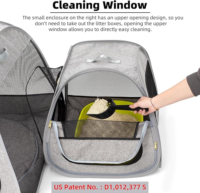 Tenrai Portable Cat Playpen, Trapezoidal Design - Image 4