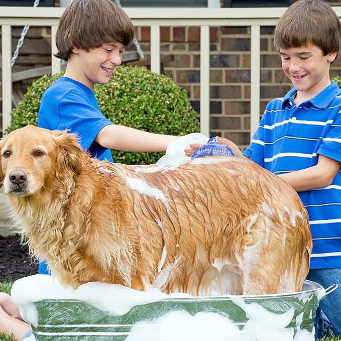 Dog Grooming Brush, Lilpep Pet Shampoo Bath Brush Soothing Massage Rubber Comb - Image 3