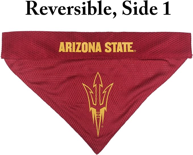 Pets First Collegiate Pet Accessories, Reversible Bandana, Arizona State Sun - Image 3