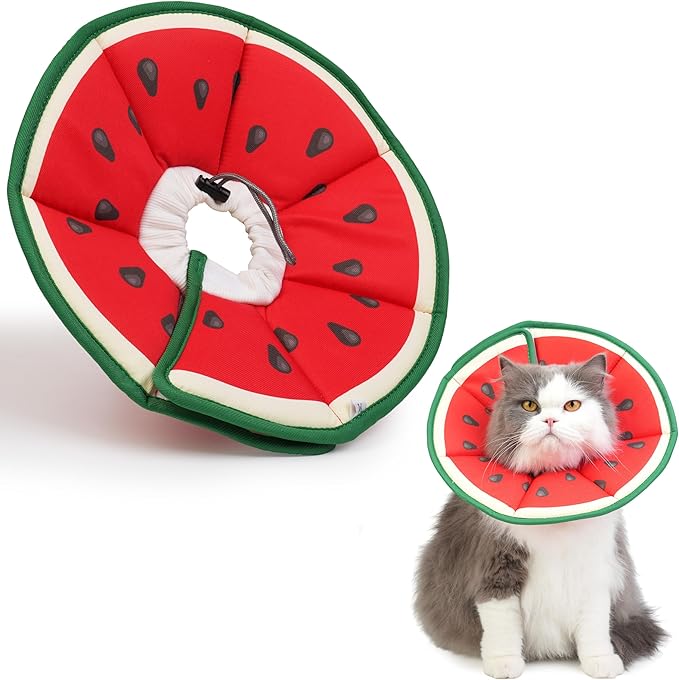 Cat Cone Collar Soft, Waterproof Cat Recovery Collar After Surgery, Adjustable by Hpetppy