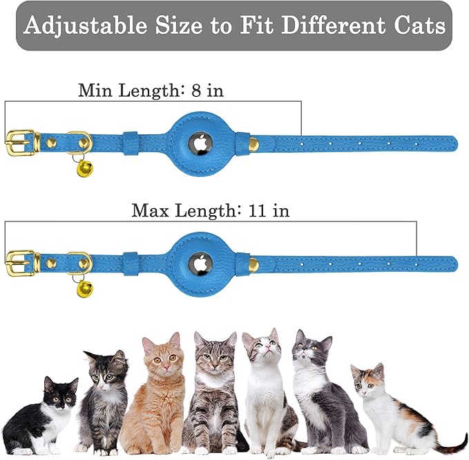 OOPSDOGGY Leather AirTag Cat Collar - Image 4