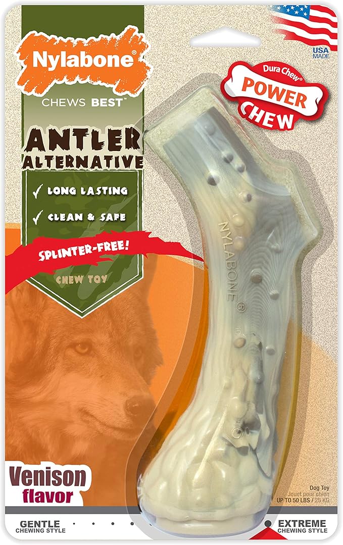 Nylabone Power Chew Antler Alternative Nylon Chew Toy by Nylabone