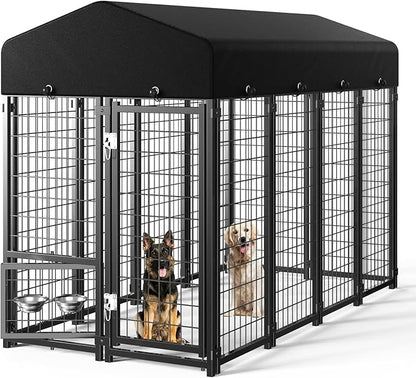 Dog Kennel Outdoor, Large Outside Dog Kennel by Guiferland