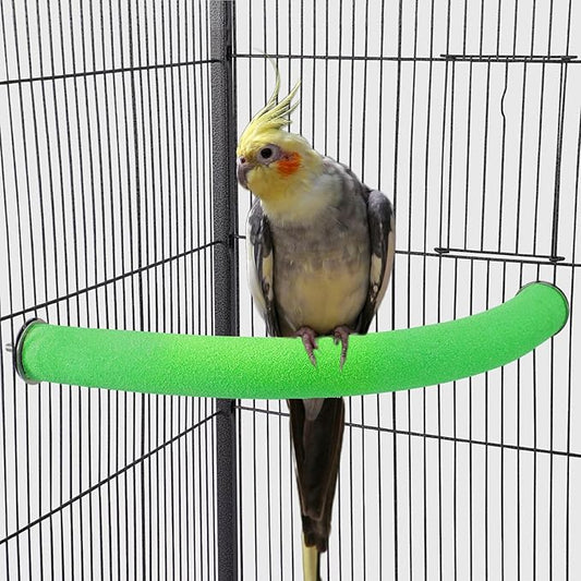 U Shape Parrot Perch Stand Toy Bird Platform Sand Paw Grinding Clean Stick by FrgKbTm