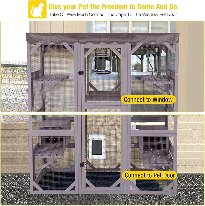 Aivituvin Catio Outdoor Cat Enclosure - Image 7