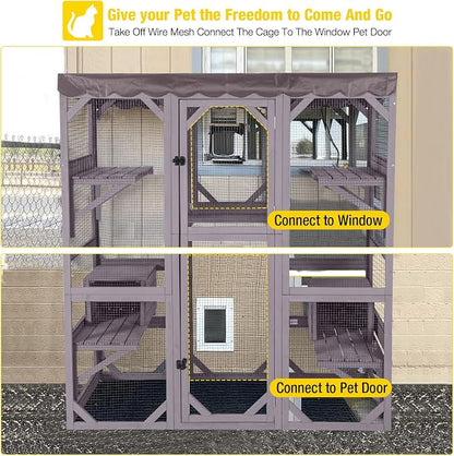 Aivituvin Catio Outdoor Cat Enclosure - Image 7