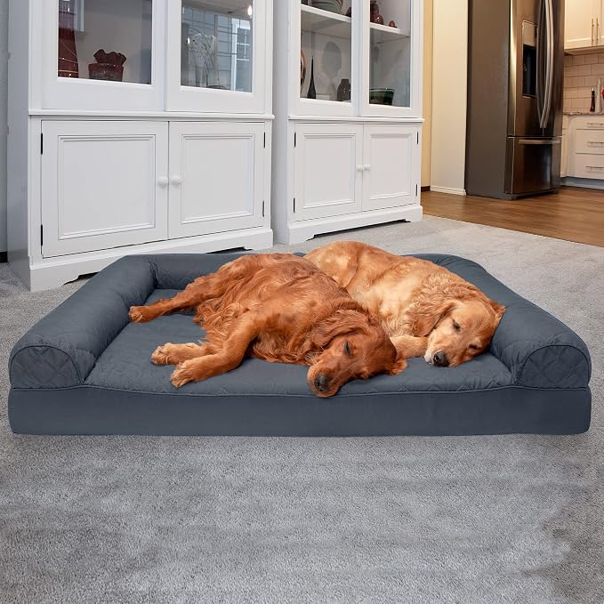 Furhaven Orthopedic Dog Bed for Large Dogs w/ Removable Bolsters & Washable - Image 3