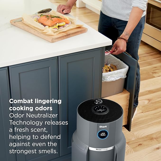 Shark Air Purifier for Home, NeverChange Max, 300 sq. ft. for Large Room - Image 6