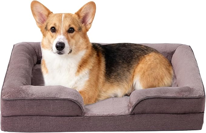 Makigued Orthopedic Dog Bed for Medium Dogs Egg Crate Foam Pet Sofa by Makigued