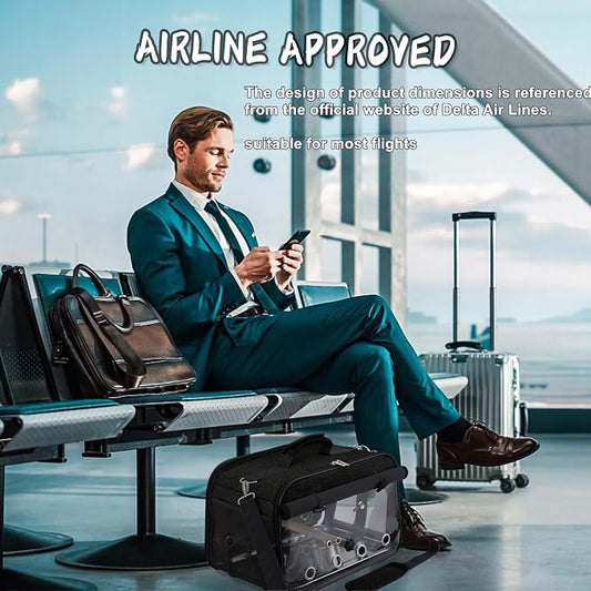 Suertree Bird Carrier Airline Approved, Bird Travel Cage - Image 2