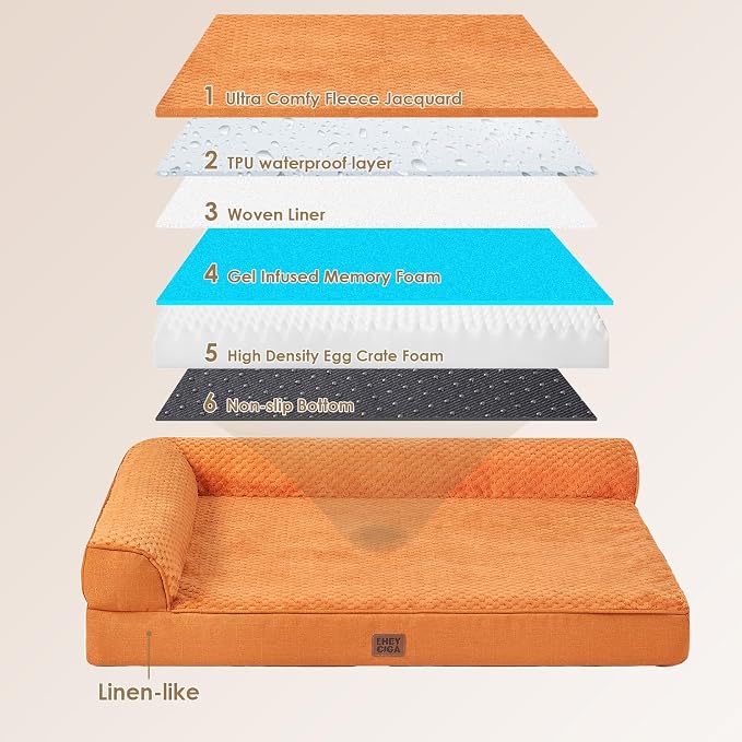 EHEYCIGA Large Dog Bed Memory Foam - Image 5