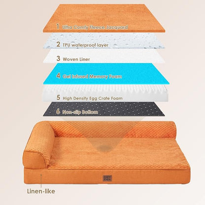 EHEYCIGA Large Dog Bed Memory Foam - Image 5
