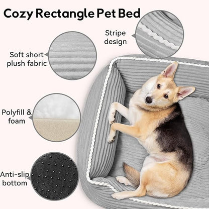 Orthopedic Dog Bed for Medium Dogs, Dog Sofa Beds Supportive Foam Pet Couch Bed - Image 5