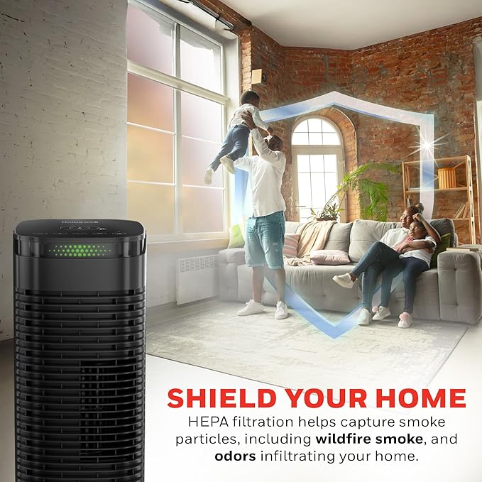 Honeywell HEPA Air Purifier for Home, 990 Ft² Rooms in 1 hour, HEPA Filter - Image 3