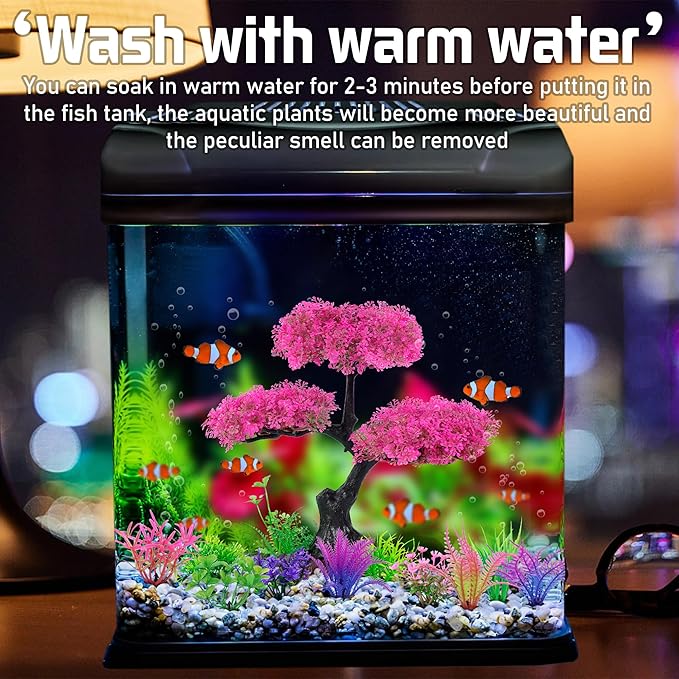 Ameliade Aquarium Artificial Plastic Plants Decoration - Image 4