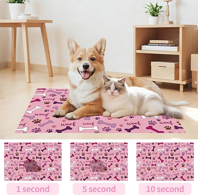 Dog Feeding Mat 24 x 16 Inch, Waterproof Non Slip Rubber Pet Bowl Pad Mat - Image 5