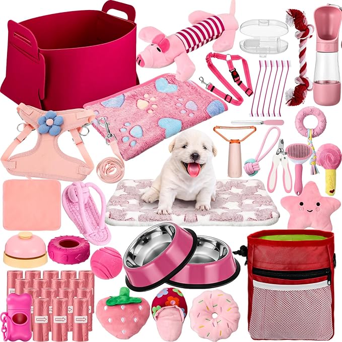 Abbylike 50 Pcs Puppy Supplies Starter Kit by Abbylike
