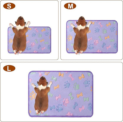 1 Pack 3 Blankets Super Soft Fluffy Premium Fleece Pet Blanket Flannel Paw - Image 2