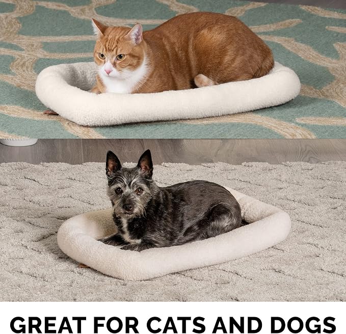 FurHaven Dog Bed for Small Dogs & Cats, Bolster Crate Pad - Image 13