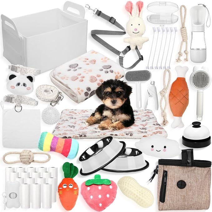 Abbylike 50 Pcs Puppy Supplies Starter Kit by Abbylike