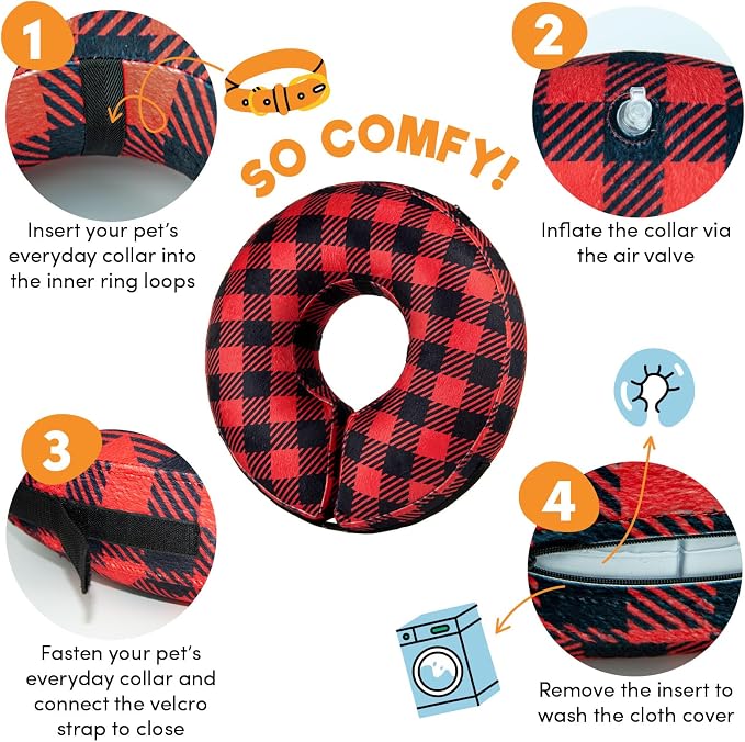 BENCMATE Inflatable Dog Cone Collar Alternative, Soft Dog Cone - Image 2