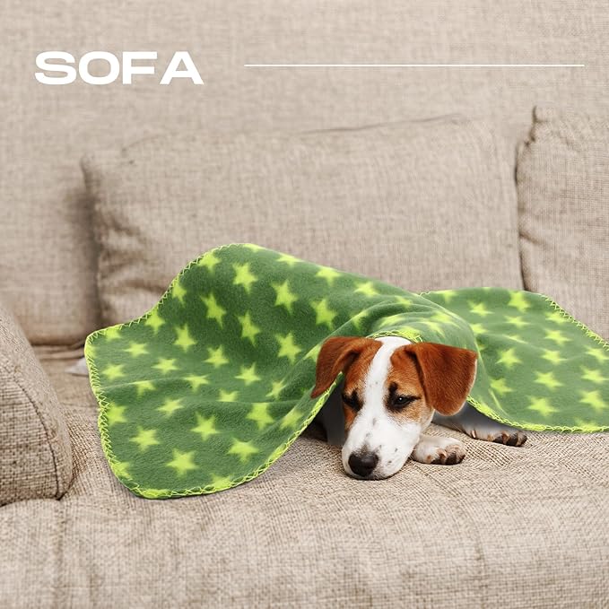 Chumia 28 Pieces Puppy Blanket Bulk Small Fleece Pet Blanket - Image 5