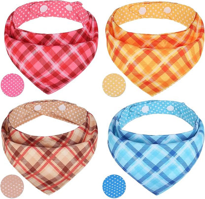PAWCHIE Dog Bandanas Small Reversible Styles Pet Triangle Scarf Bibs by PAWCHIE