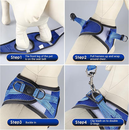 YIMEIS Dog Harness and Leash Set, No Pull Soft Mesh Pet Harness, Reflective - Image 2