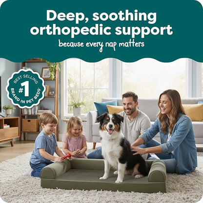 Furhaven Orthopedic Dog Bed for Large/Medium Dogs w/ Removable Bolsters & - Image 2