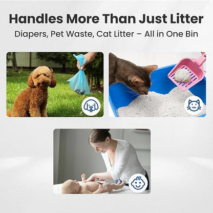 Neakasa PooGuard Litter Disposal Bin, 9.2L Trash Can - Image 8