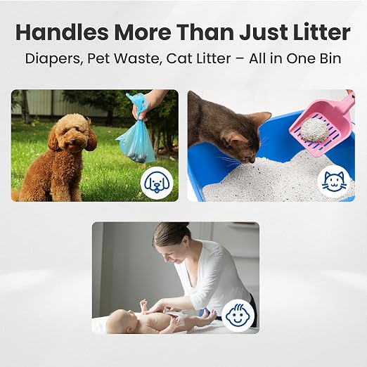 Neakasa PooGuard Litter Disposal Bin, 9.2L Trash Can - Image 8