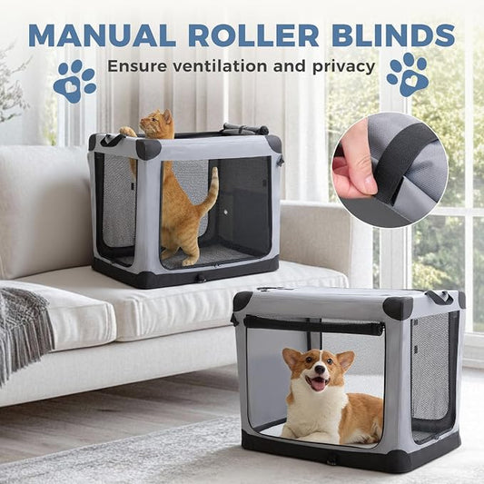 DUMOS Dog Crate 24 Inch Travel Cat Pet Carrier - Image 2