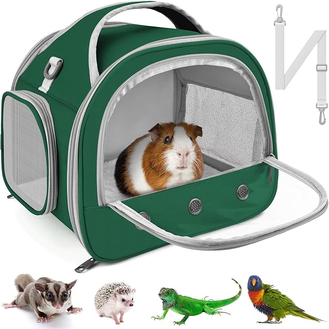 Bissap Bearded Dragon Travel Carrier, Portable Guinea Pig Carrier Bag Tortoise by Bissap