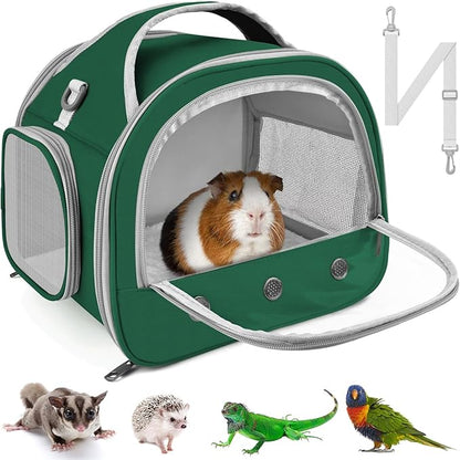 Bissap Bearded Dragon Travel Carrier, Portable Guinea Pig Carrier Bag Tortoise by Bissap