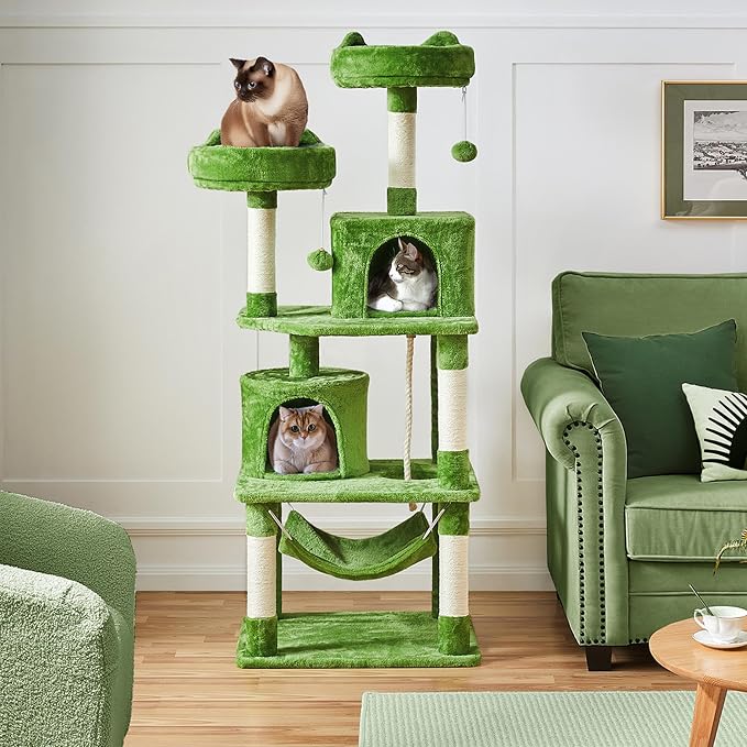 Yaheetech 62.5inches Cat Tree Cat Tower Kitten Condo - Image 2
