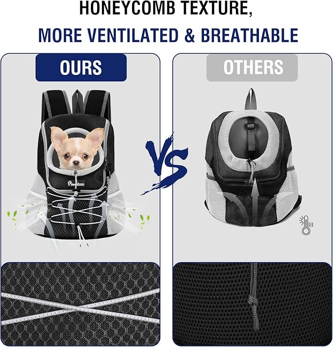 Pawaboo Pet Dog Carrier Backpack, Puppy Dog Travel Front Carrier - Image 3