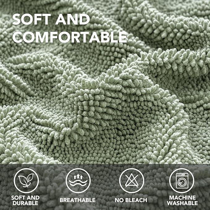 H.VERSAILTEX Non Slip Pet Couch Cover Chenille Dog Bed Protector Thick Soft - Image 2