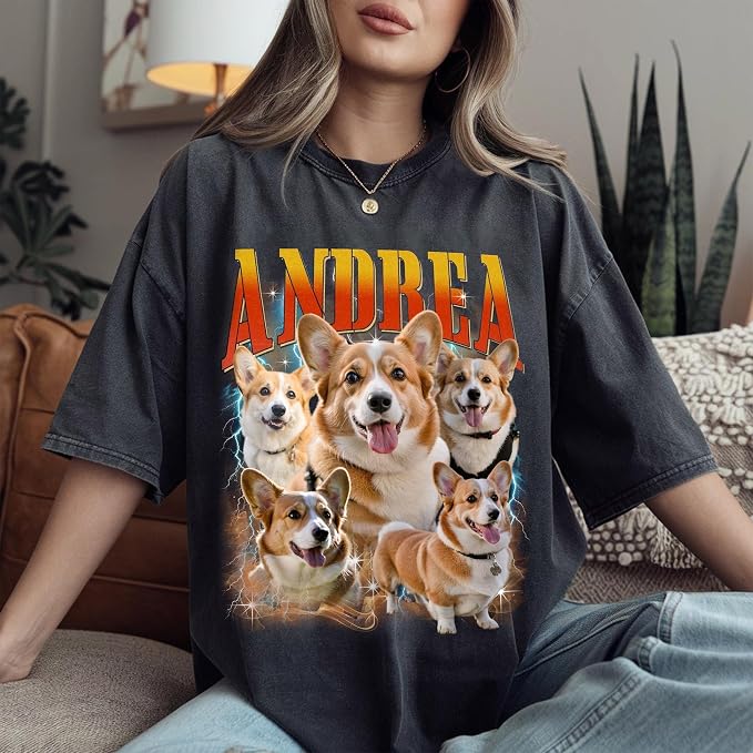 Custom Bootleg Rap Tee, Personalized Girlfriend Vintage Graphic T-Shirt - Image 3