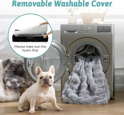 Orthopedic Dog Bed for Large Size Dog, Soft and Warm Faux Fur Extra Large Sofa - Image 6