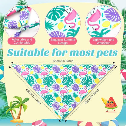 Weewooday 50 Pcs Hawaiian Dog Bandanas Bulk - Image 3