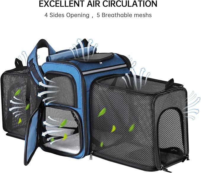 Cat Carrier Backpack for Travel, Dog Carrier Backpack for Large cat, Small Dogs - Image 5
