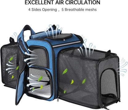 Cat Carrier Backpack for Travel, Dog Carrier Backpack for Large cat, Small Dogs - Image 5