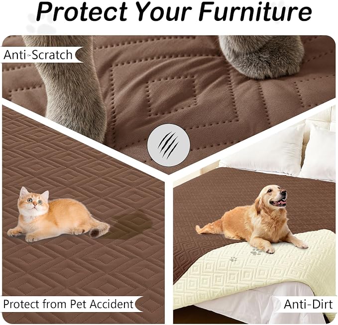 hyha Waterproof Dog Blanket, Soft Dog Bed Cover Pet Blankets, Waterproof Sofa - Image 3