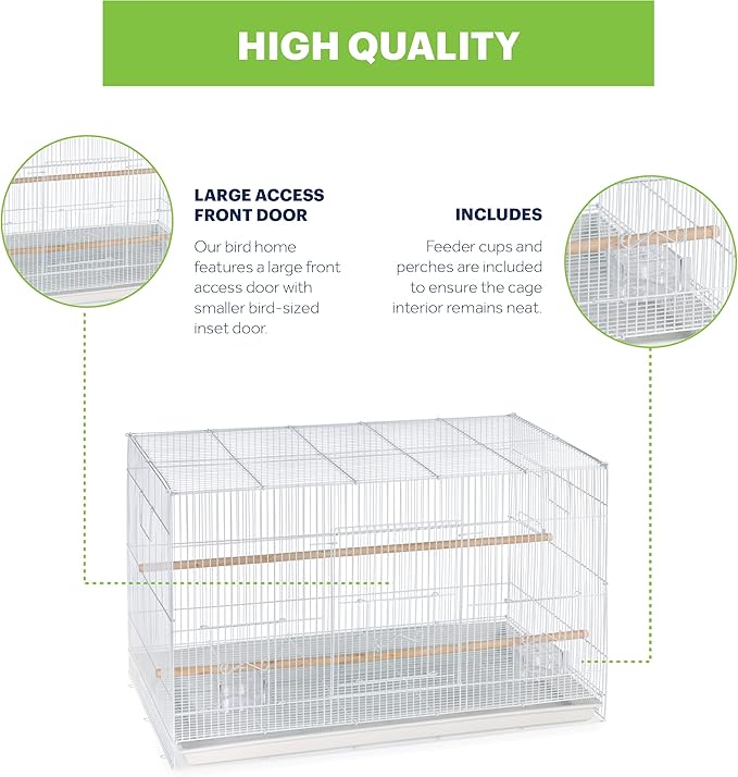 Prevue Pet Products Flight Cage Metal Steel Bird Crate, Home Crate - Image 3