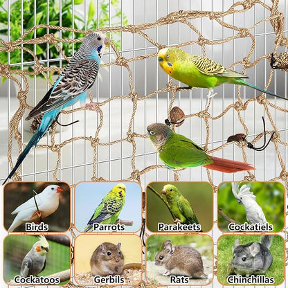 Tfwadmx Bird Climbing Rope Net Parrot Perch Climbing Rope Ladder, Large Size - Image 6