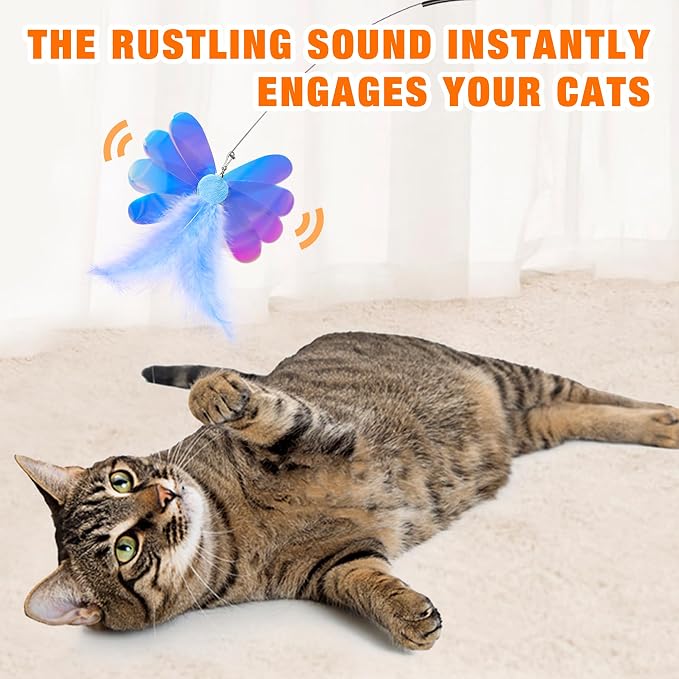 JXFUKAL Cat Feather Toy Refills - Image 2